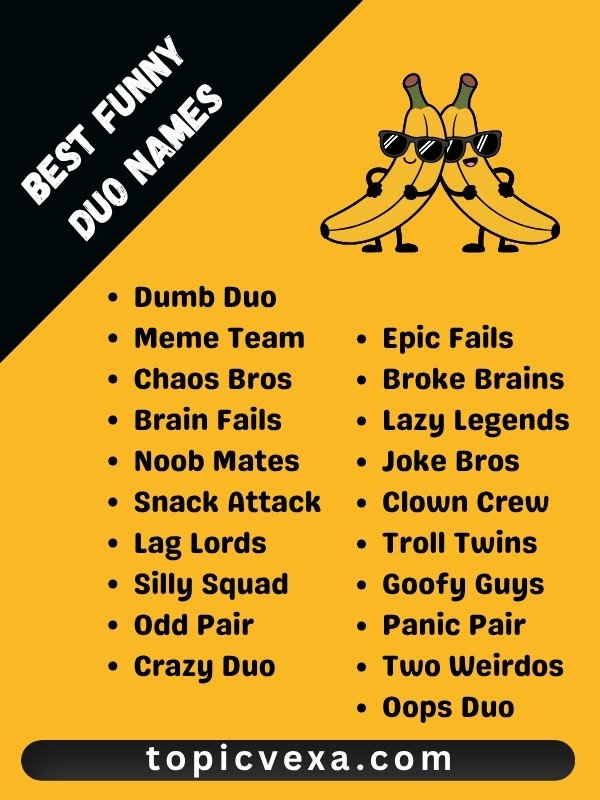 Best Funny Duo Names