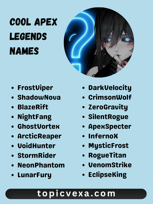 Cool Apex Legends Names