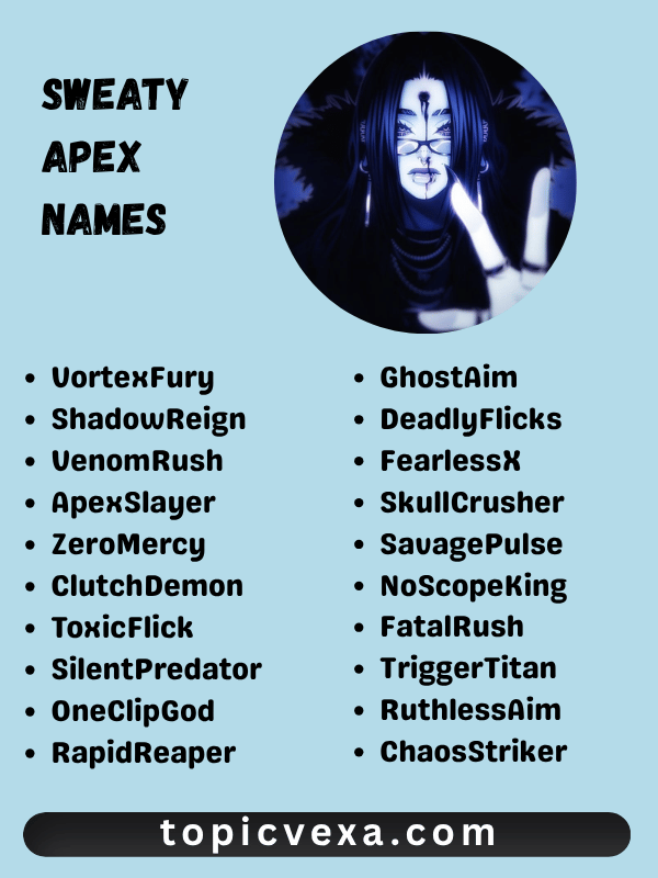 Sweaty Apex Names