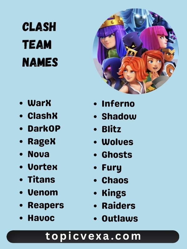 clash team names