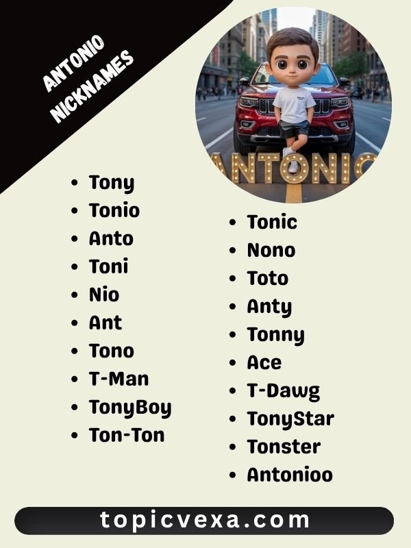 Antonio Nicknames
