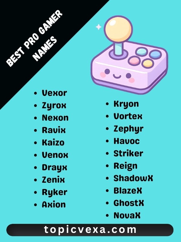 Best Pro Gamer Names