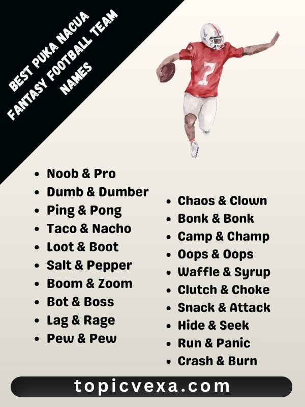 Best Puka Nacua Fantasy Football Team Names