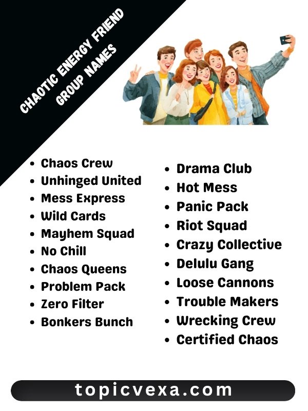 Chaotic Energy Friend Group Names