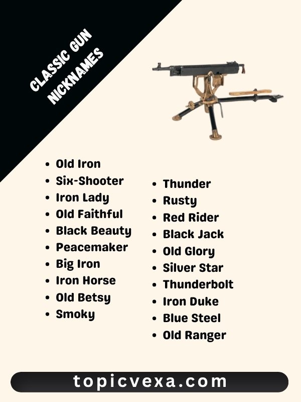 Classic Gun Nicknames