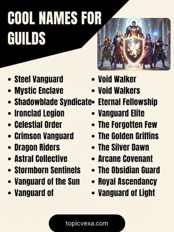 Cool Names For Guilds