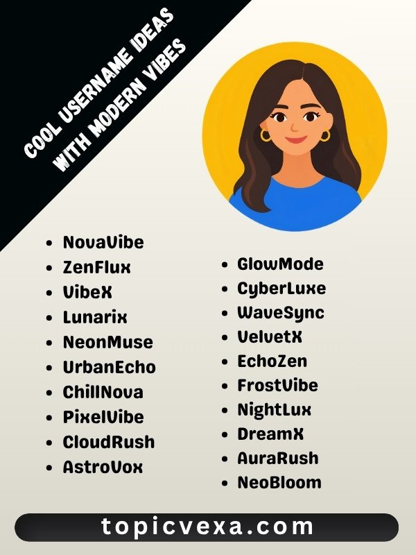 Cool Username Ideas with Modern Vibes
