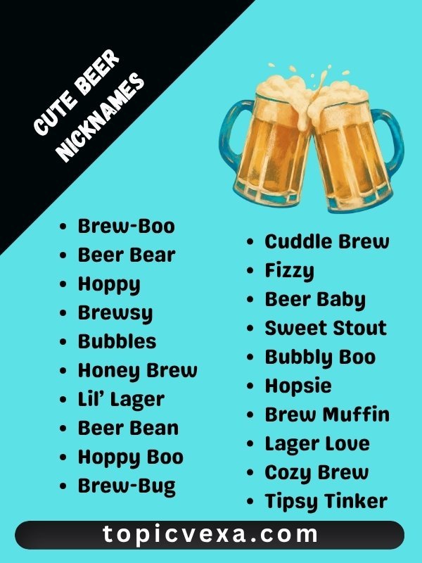 Cute Beer Nicknames