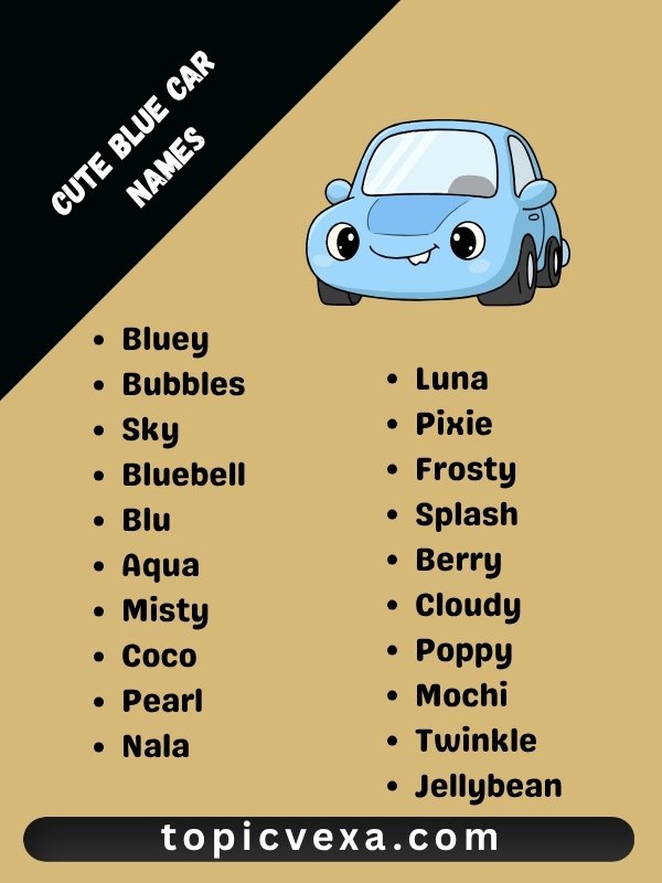 Cute Blue Car Names