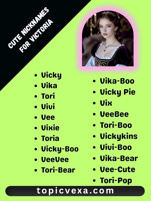 Cute Nicknames For Victoria