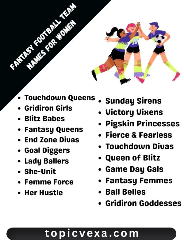 Fantasy Football Team Names for Women