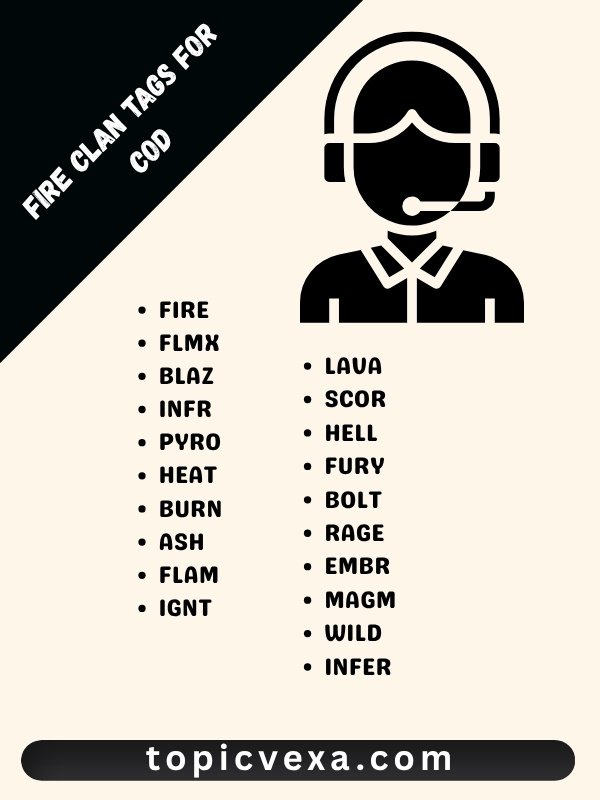 Fire Clan Tags for COD