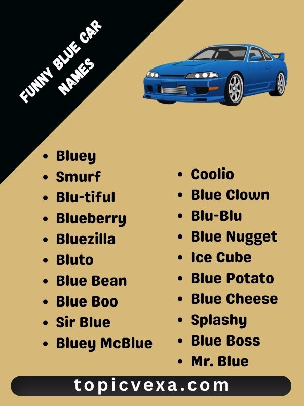 Funny Blue Car Names