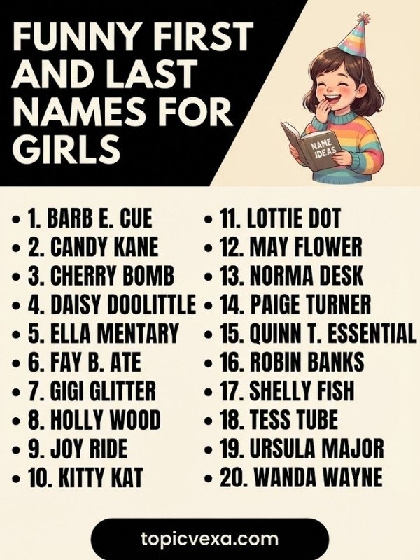 Funny First and Last Names for Girls