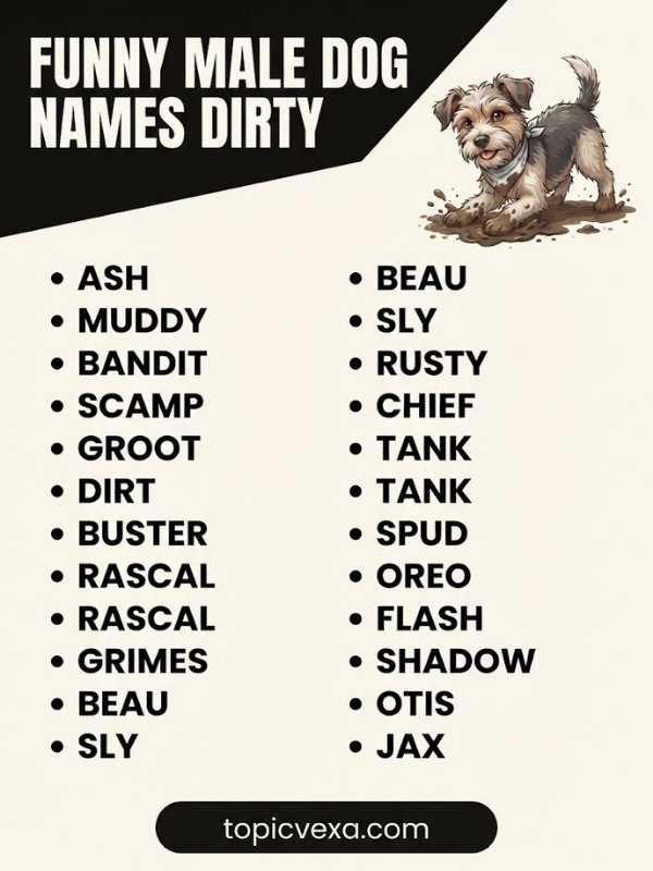Funny Male Dog Names Dirty