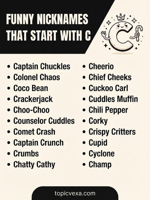 Funny Nicknames That Start With C