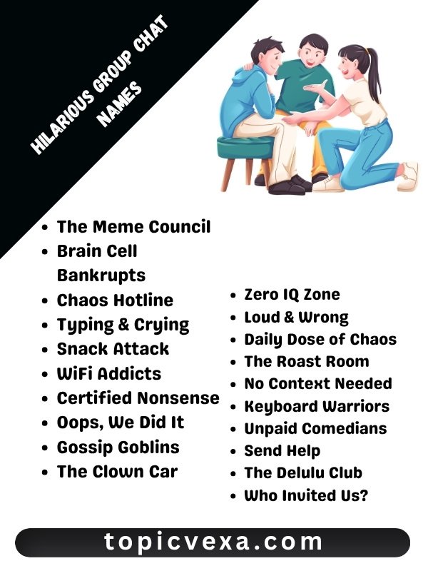 Hilarious Group Chat Names