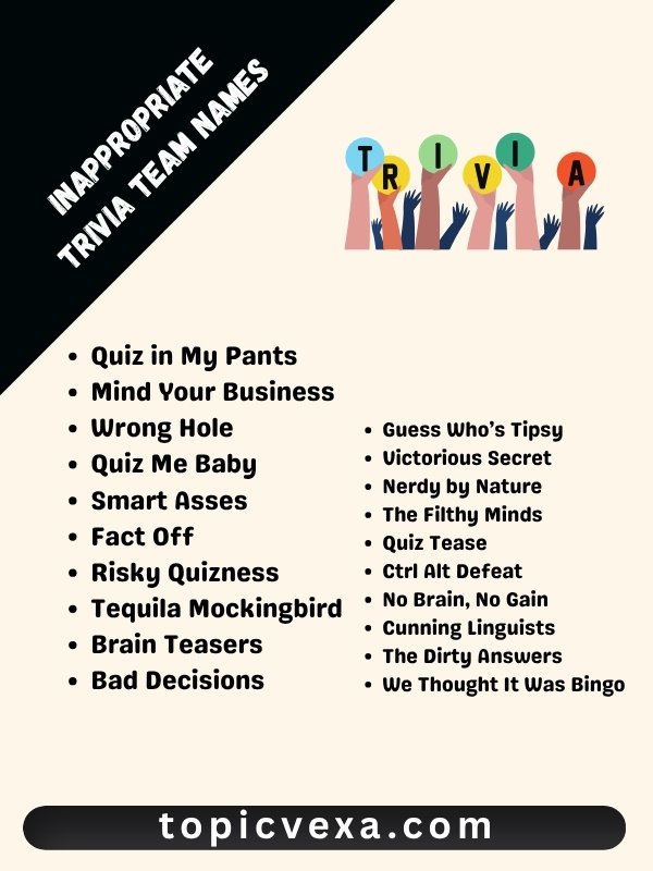 Inappropriate Trivia Team Names