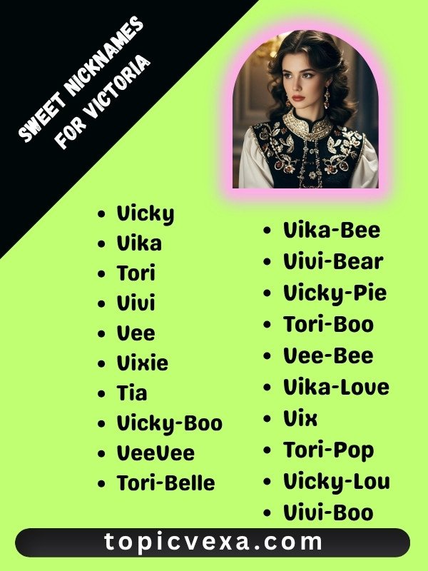 Sweet Nicknames For Victoria