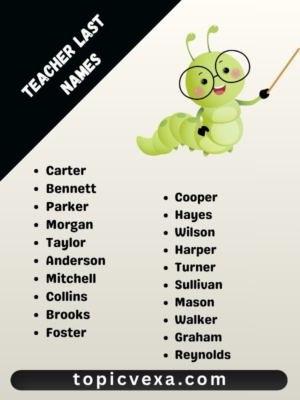 Teacher Last Names
