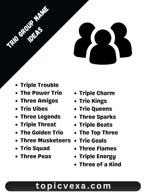 Trio Group Name Ideas