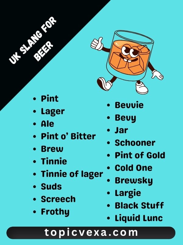 UK Slang for Beer