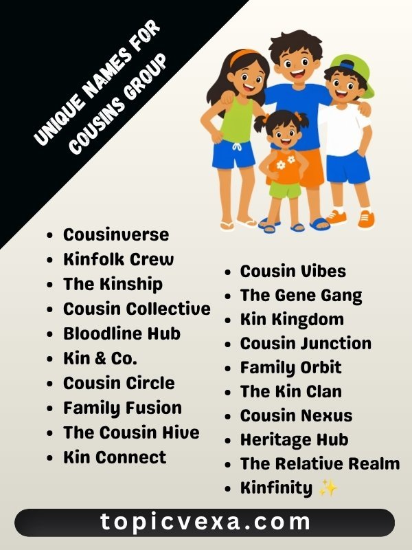 Unique Names For Cousins Group