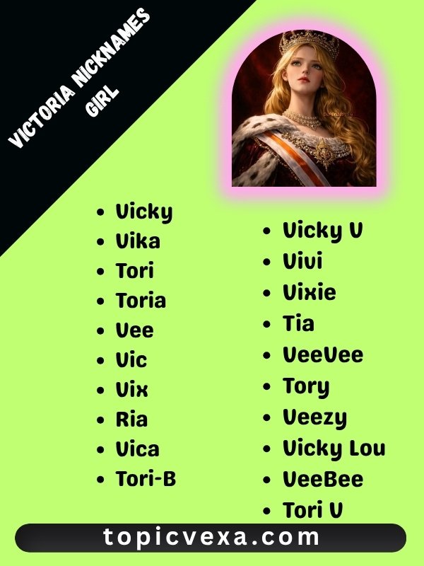 Victoria nicknames girl