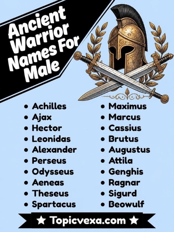 Ancient Warrior Names For Male