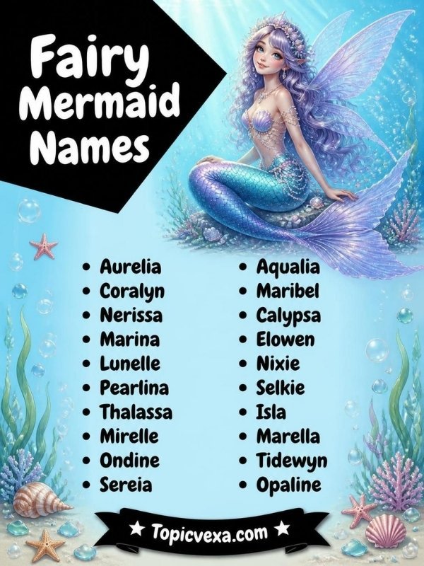 Fairy Mermaid Names