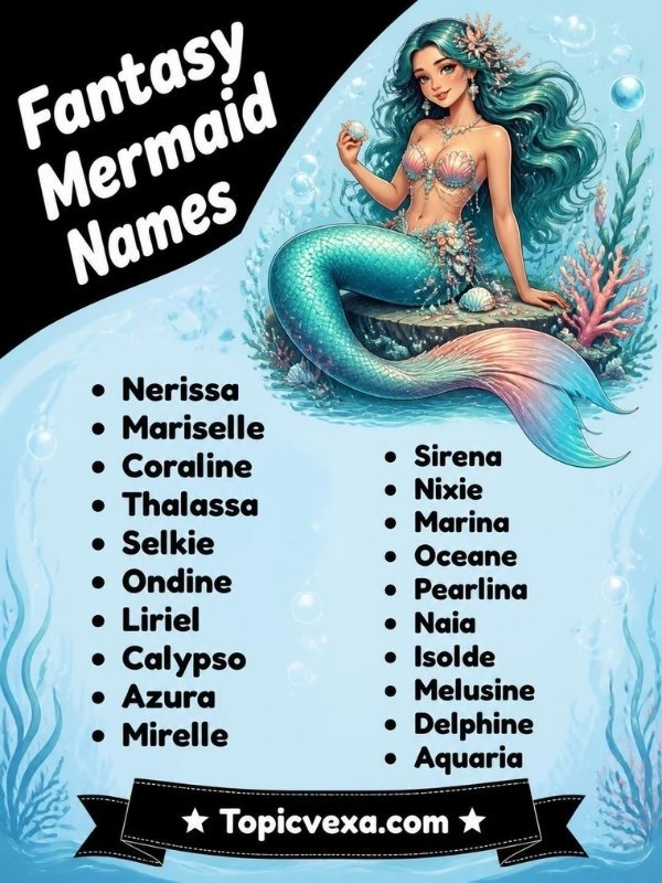 Fantasy Mermaid Names