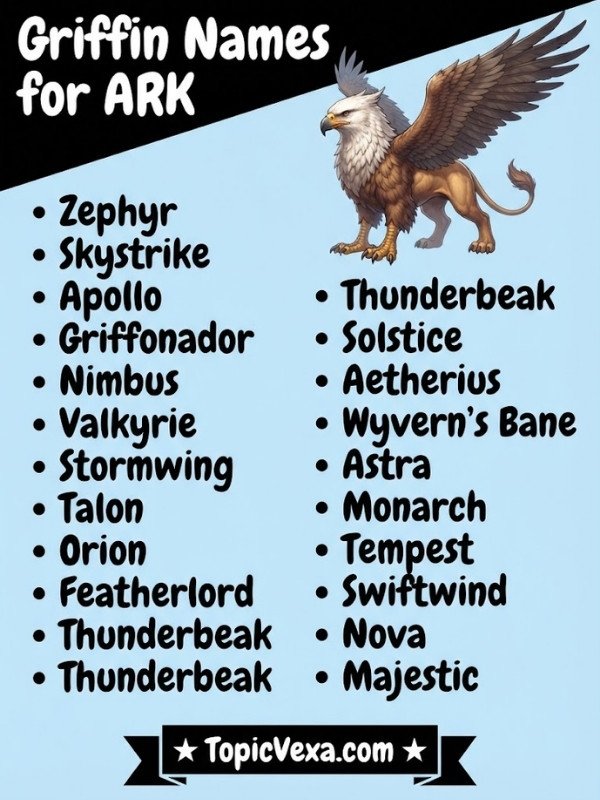 Griffin Names for ARK