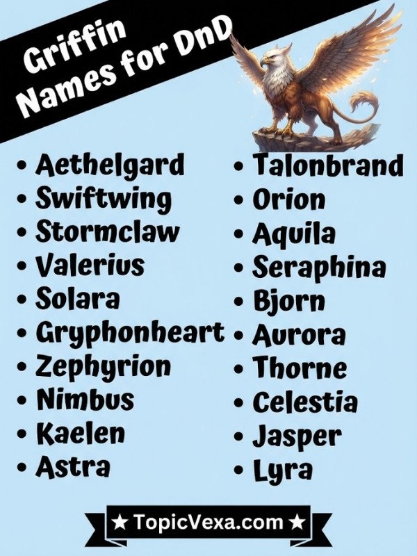Griffin Names for DnD