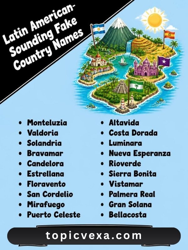 Latin American-Sounding Fake Country Names
