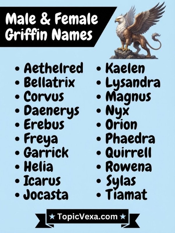 Male & Female Griffin Names