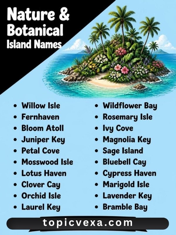 Nature & Botanical Island Names