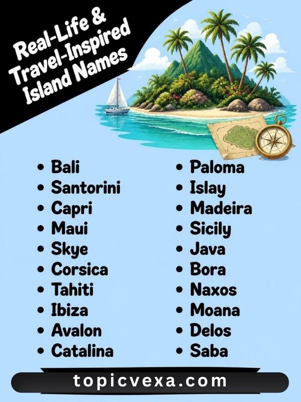 Real-Life & Travel-Inspired Island Names