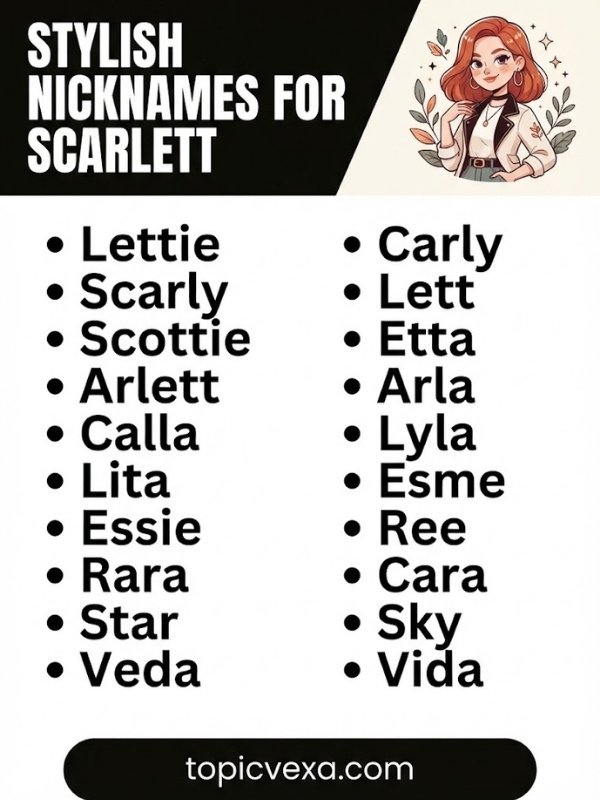 Stylish Nicknames for Scarlett