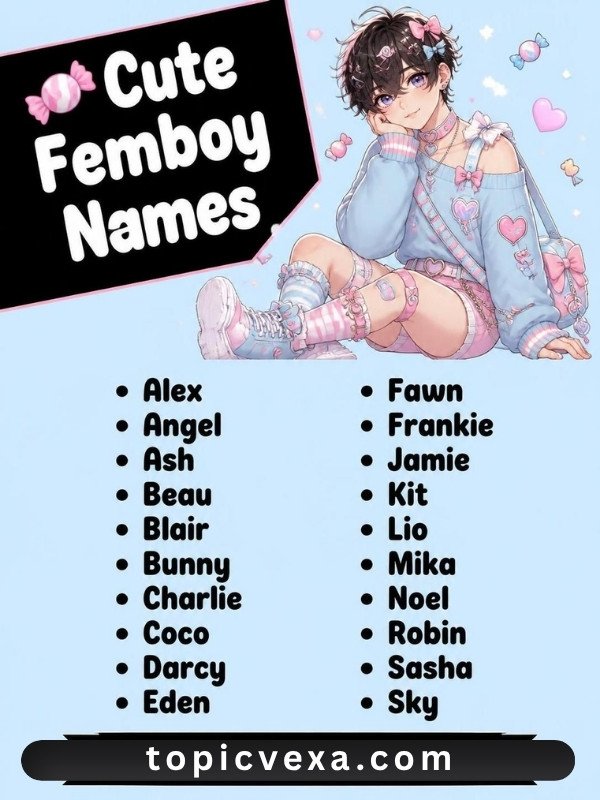 🍬 Cute Femboy Names