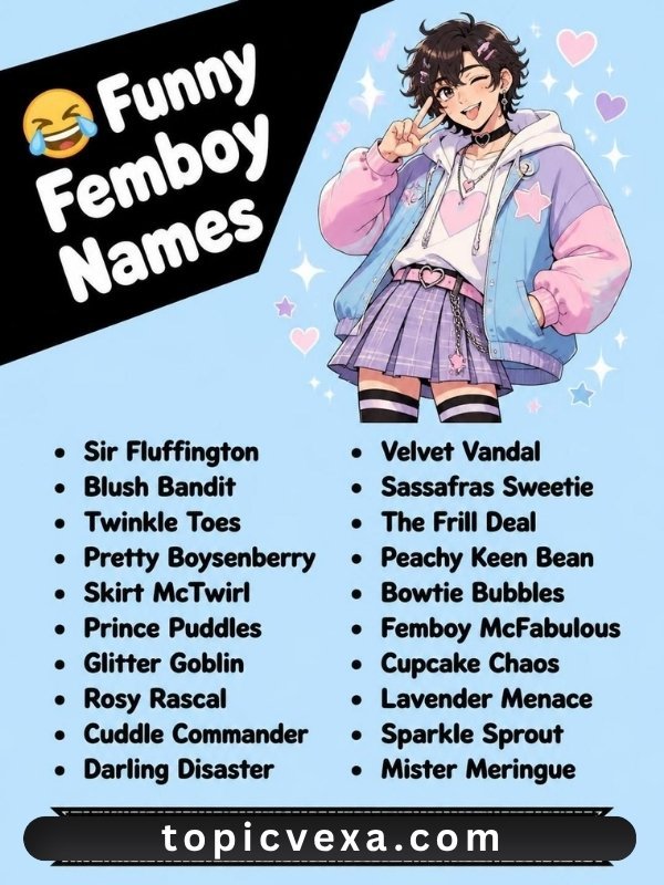 😂 Funny Femboy Names